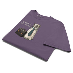 Seasoned Professional — Graphic T-Shirt on Grape Comfort Colors 1717 — folded front view