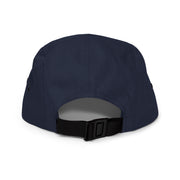 Please Hold. Forever. Embroidered Cap, Navy, rear view showing adjustable nylon strap and clip