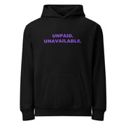 Unpaid. Unavailable. — black embroidered hoodie included in the matching set
