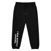 I Was Quietly Leaving. — matching black cuffed sweatpants included in the set