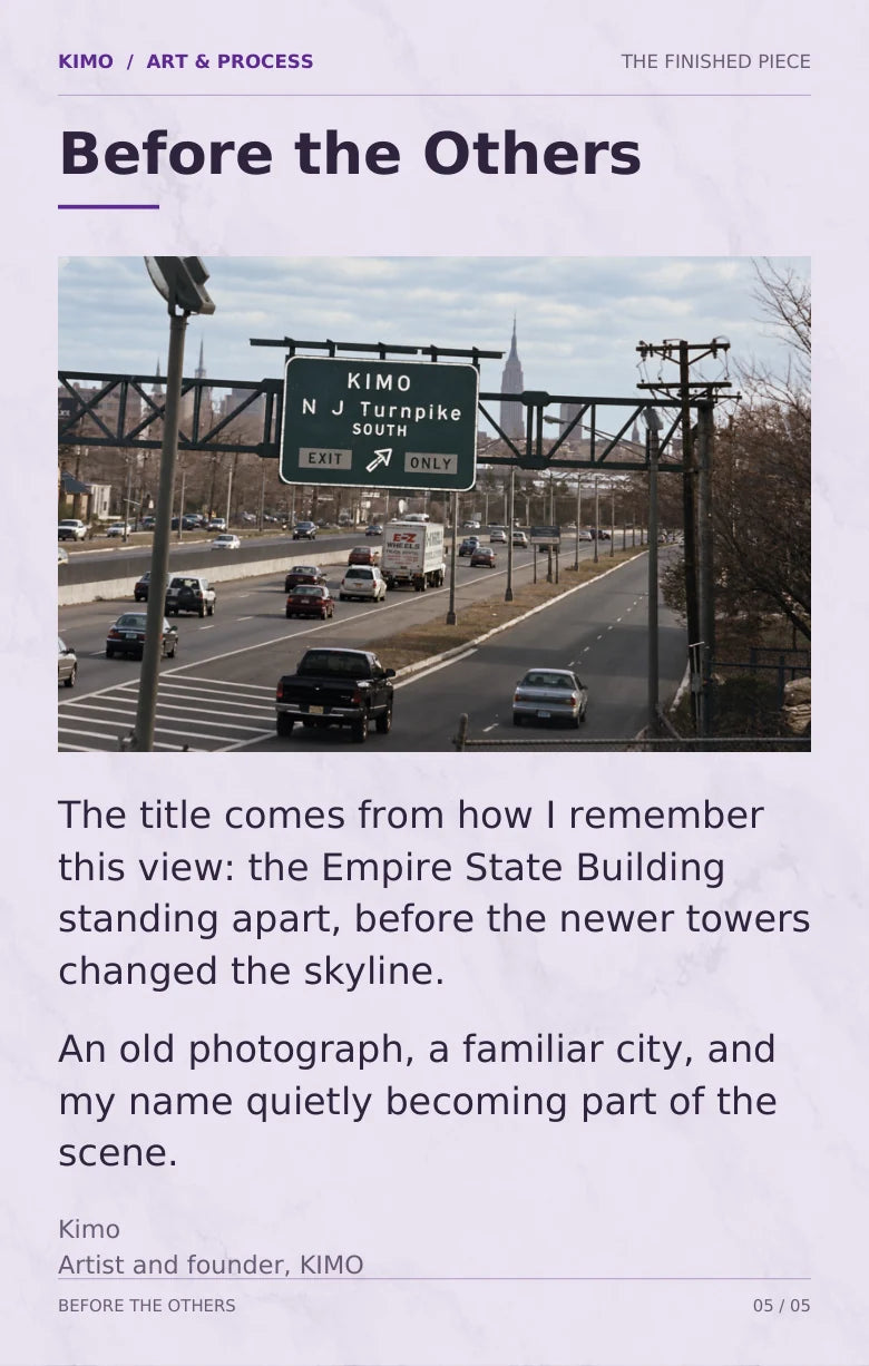 Before the Others process book — page 5 of 5