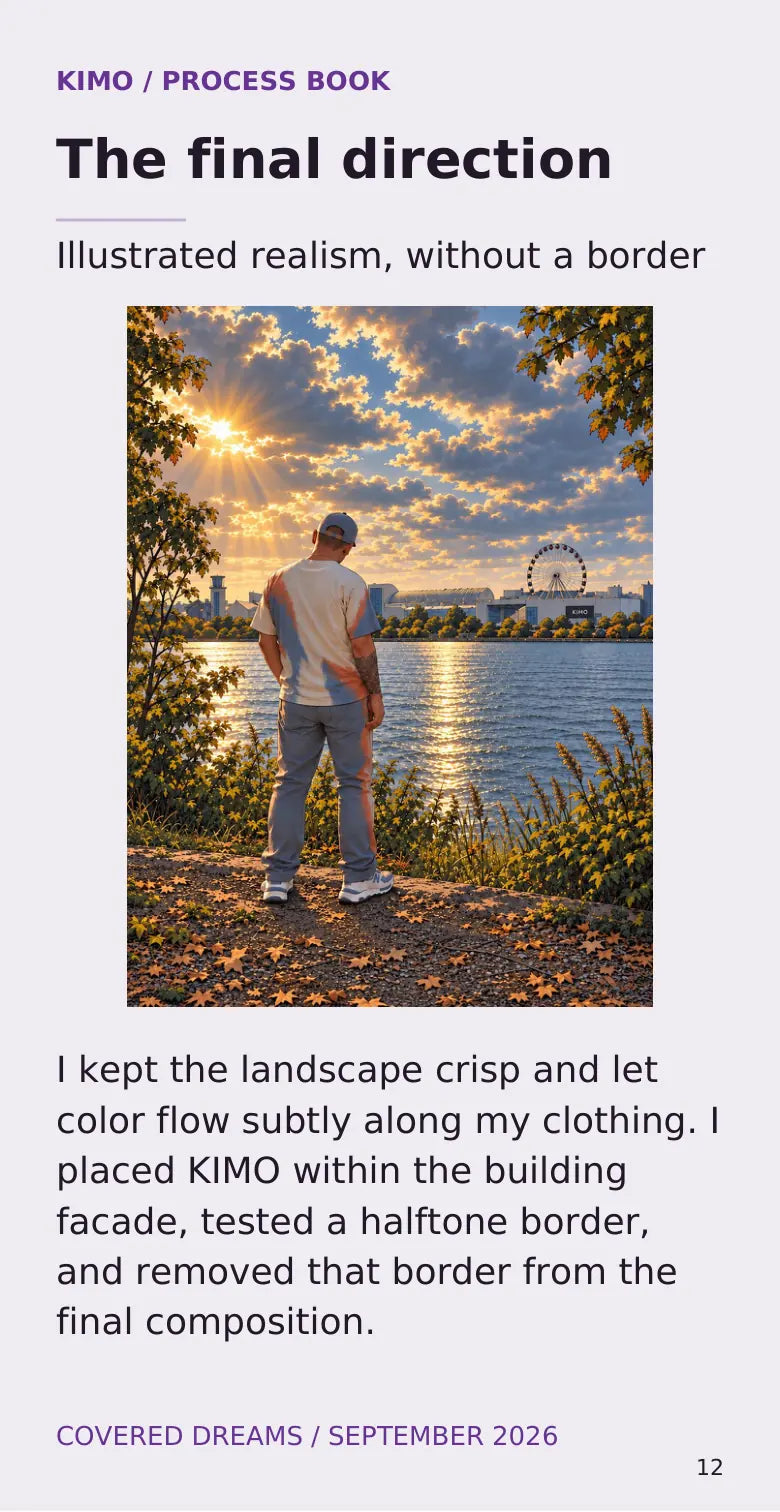 Covered Dreams process book — page 12 of 12