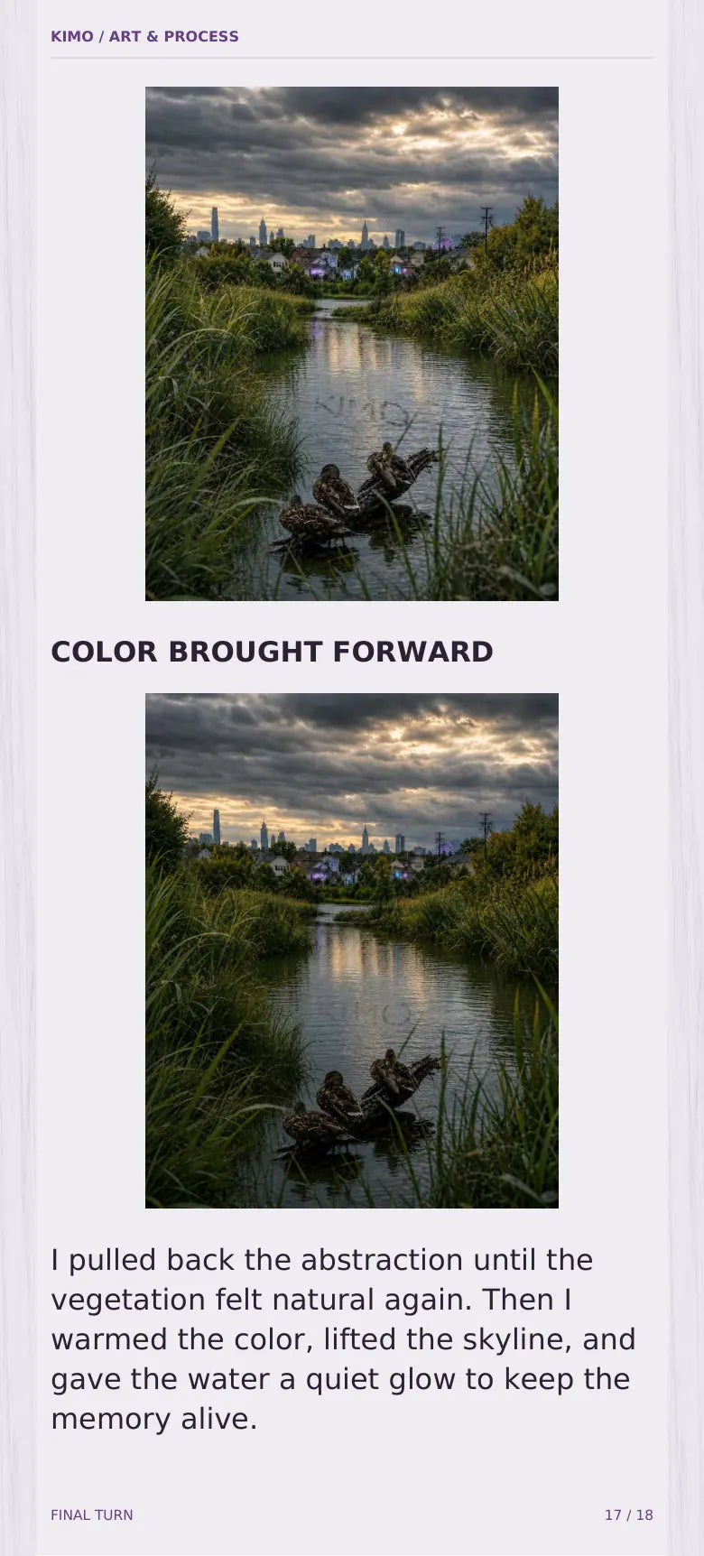 Final Turn process book — page 17 of 18