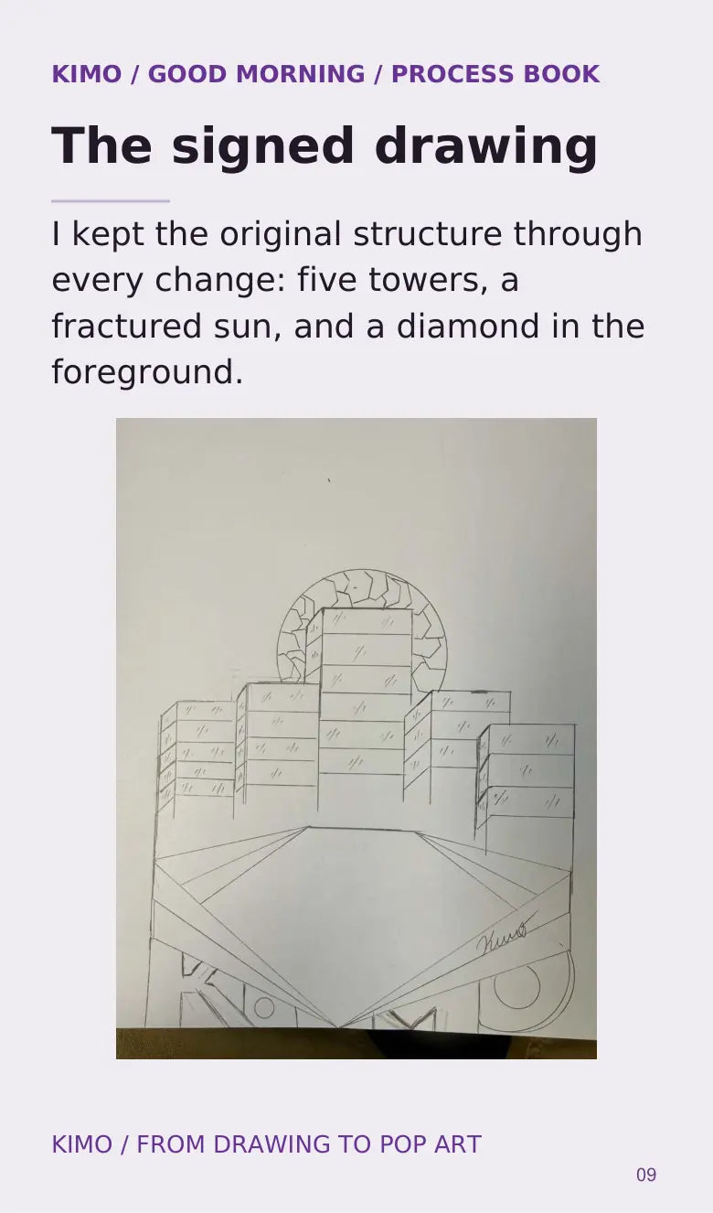 Good Morning process book — page 9 of 22