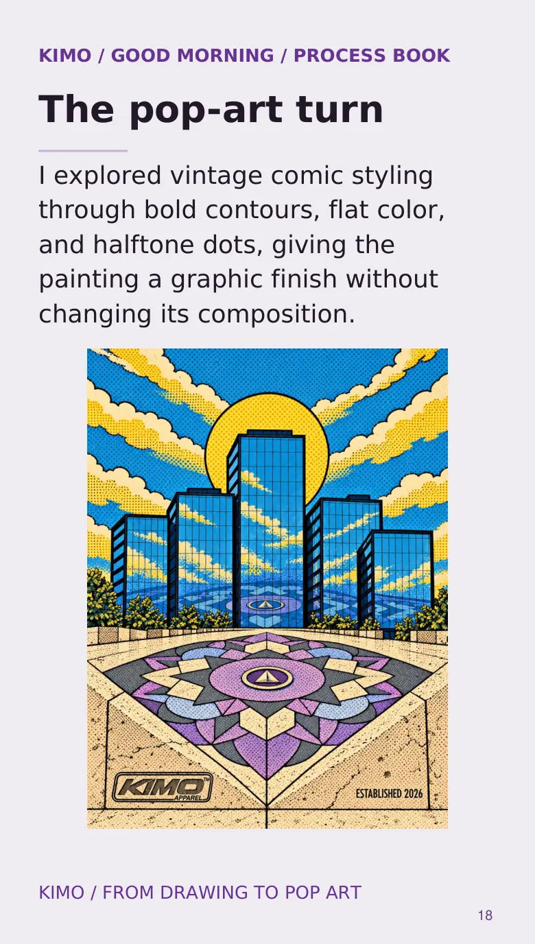 Good Morning process book — page 18 of 22