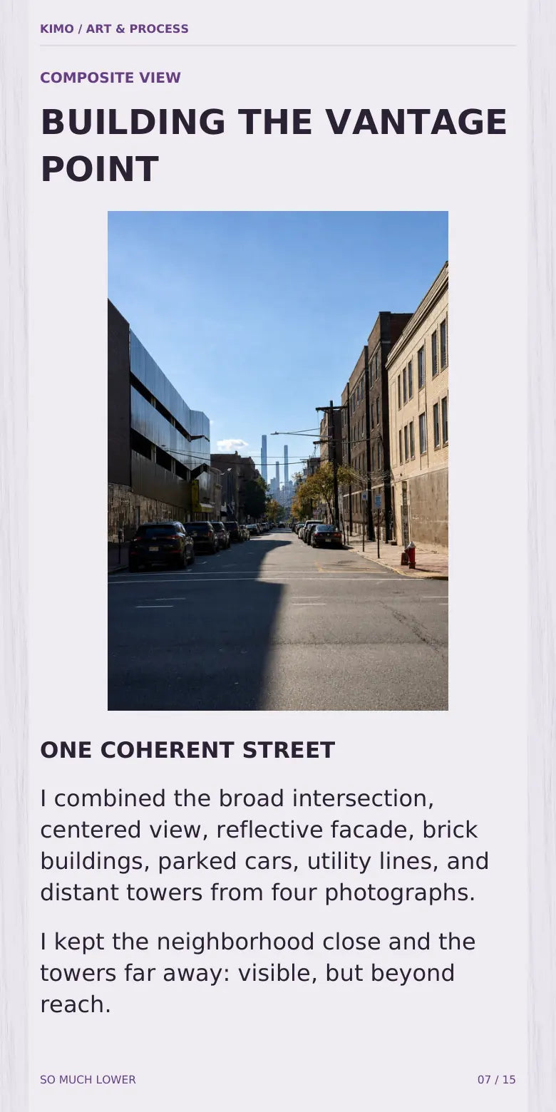 So Much Lower process book — page 7 of 15