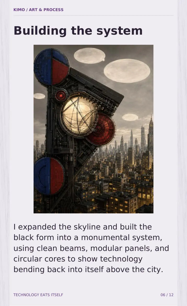 Technology Eats Itself process book — page 6 of 12