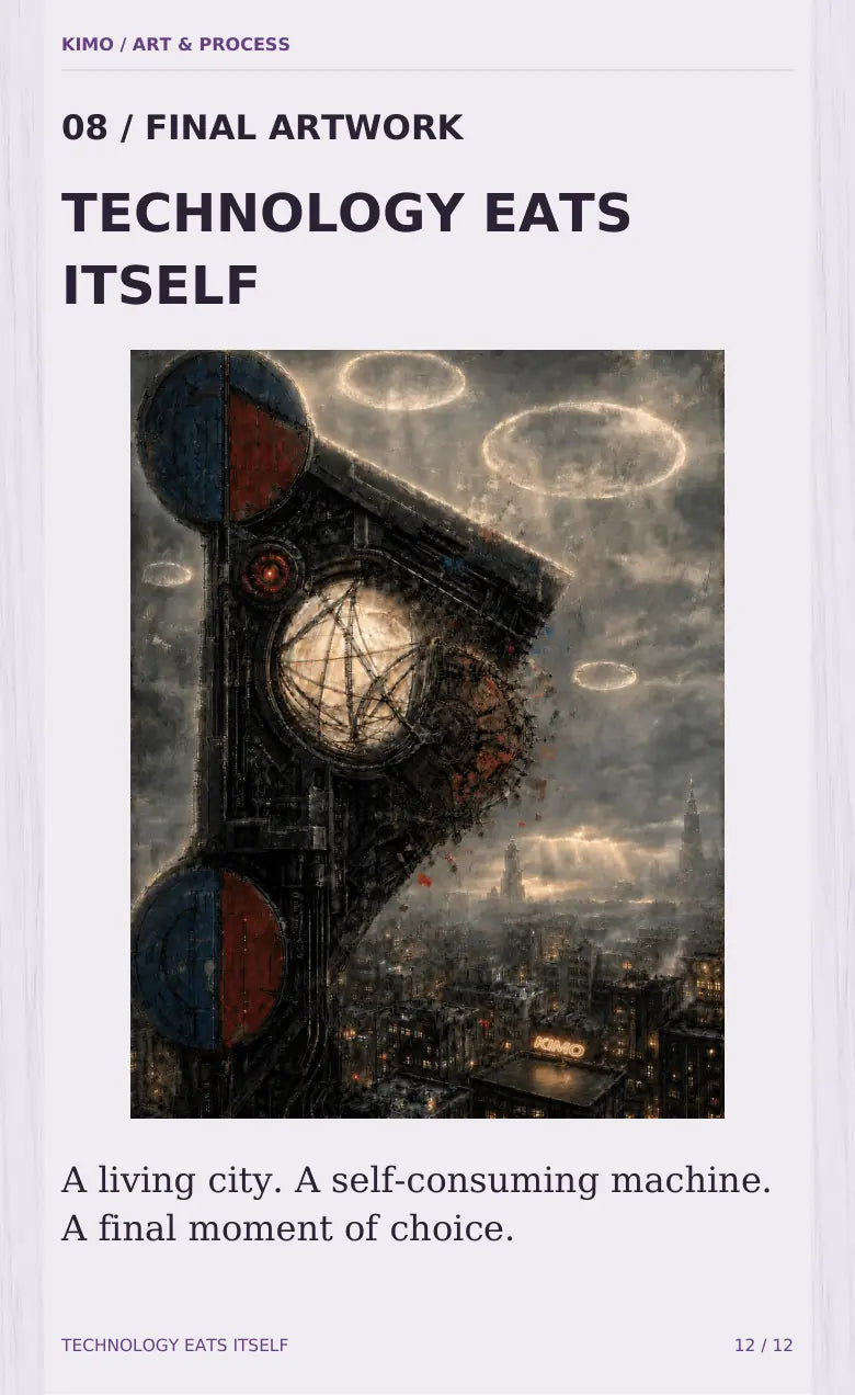 Technology Eats Itself process book — page 12 of 12