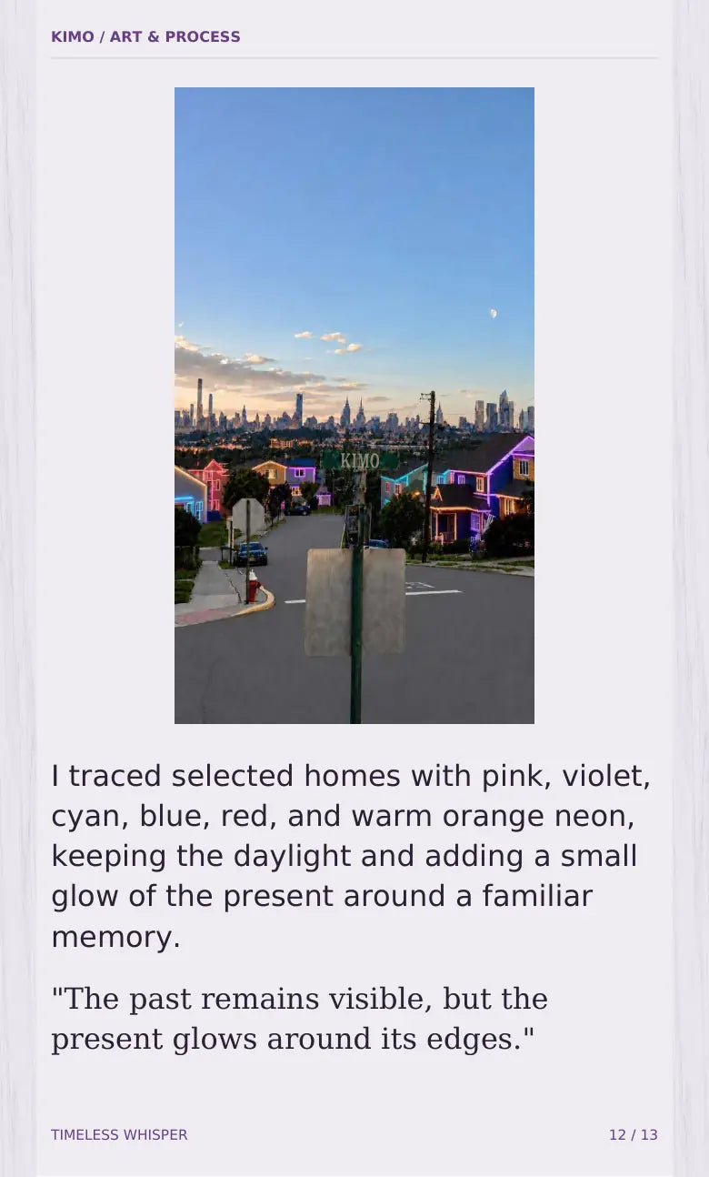 Timeless Whisper process book — page 12 of 13